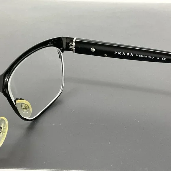 Prada VPR61P FAD-1O1 Eyeglasses Frames Matte Black Rectangle 53 [] 16 140 - Picture 4 of 13
